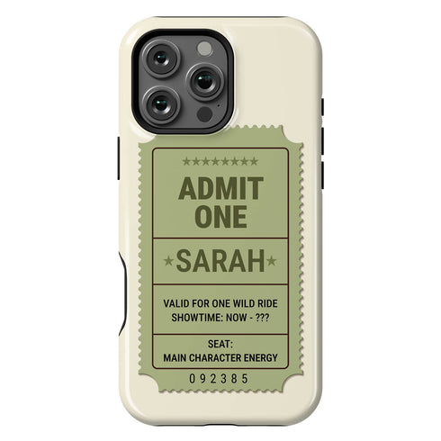 Personalized Admit One Ticket Chaos Pass iPhone Case